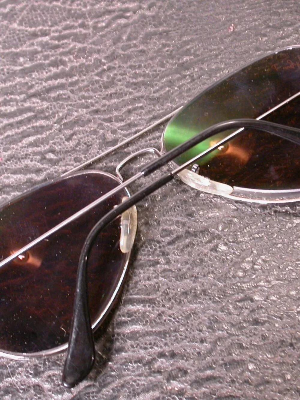 Ray Ban Gunmetal Silver Aviator Sunglasses Made in ITALY RB3025 FRAME ONLY
